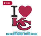 Kansas City Chiefs 12 : Embroidery Design - FineryEmbroidery