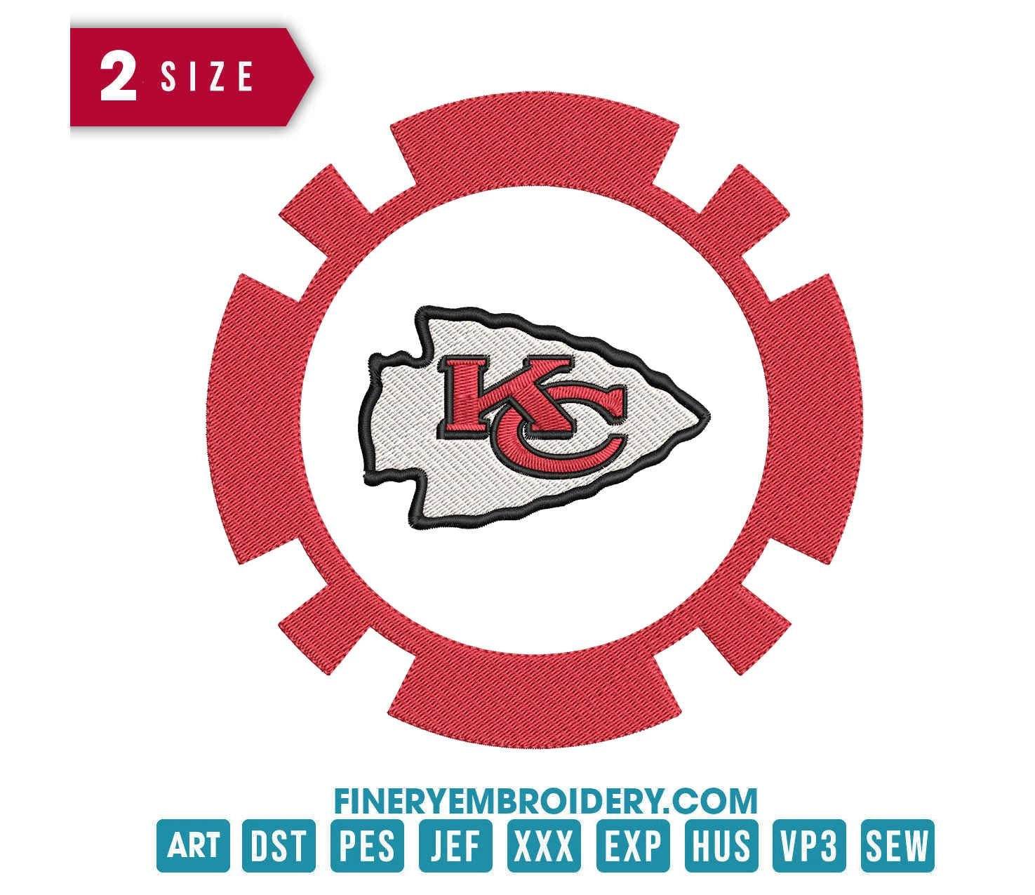 Kansas City Chiefs 5 : Embroidery Design - FineryEmbroidery