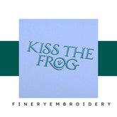 Kiss the frog Embroidery alphabet Font Set