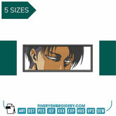Levi Ackerman Boxed - Attack on Titan - Animé  - Embroidery Design - FineryEmbroidery