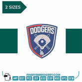 Los Angeles Dodgers 2 - Logo Embroidery Design | FineryEmbroidery - FineryEmbroidery
