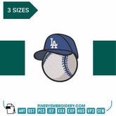 Los Angeles Dodgers 3 - Logo Embroidery Design | FineryEmbroidery - FineryEmbroidery