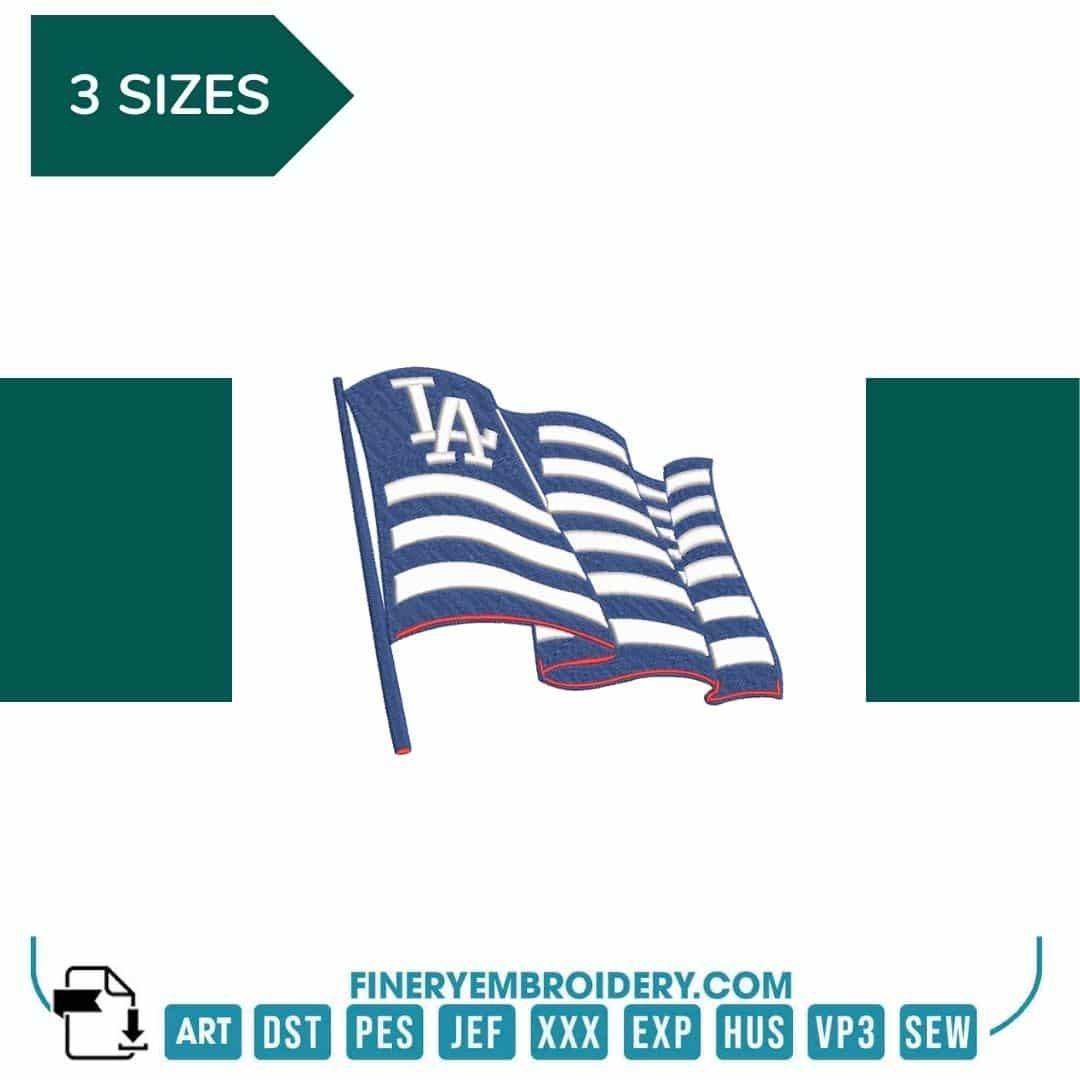 Los Angeles Dodgers 4 - Logo Embroidery Design | FineryEmbroidery - FineryEmbroidery