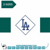 Los Angeles Dodgers 5 - Logo Embroidery Design | FineryEmbroidery - FineryEmbroidery