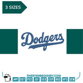 Los Angeles Dodgers 6 - Logo Embroidery Design | FineryEmbroidery - FineryEmbroidery