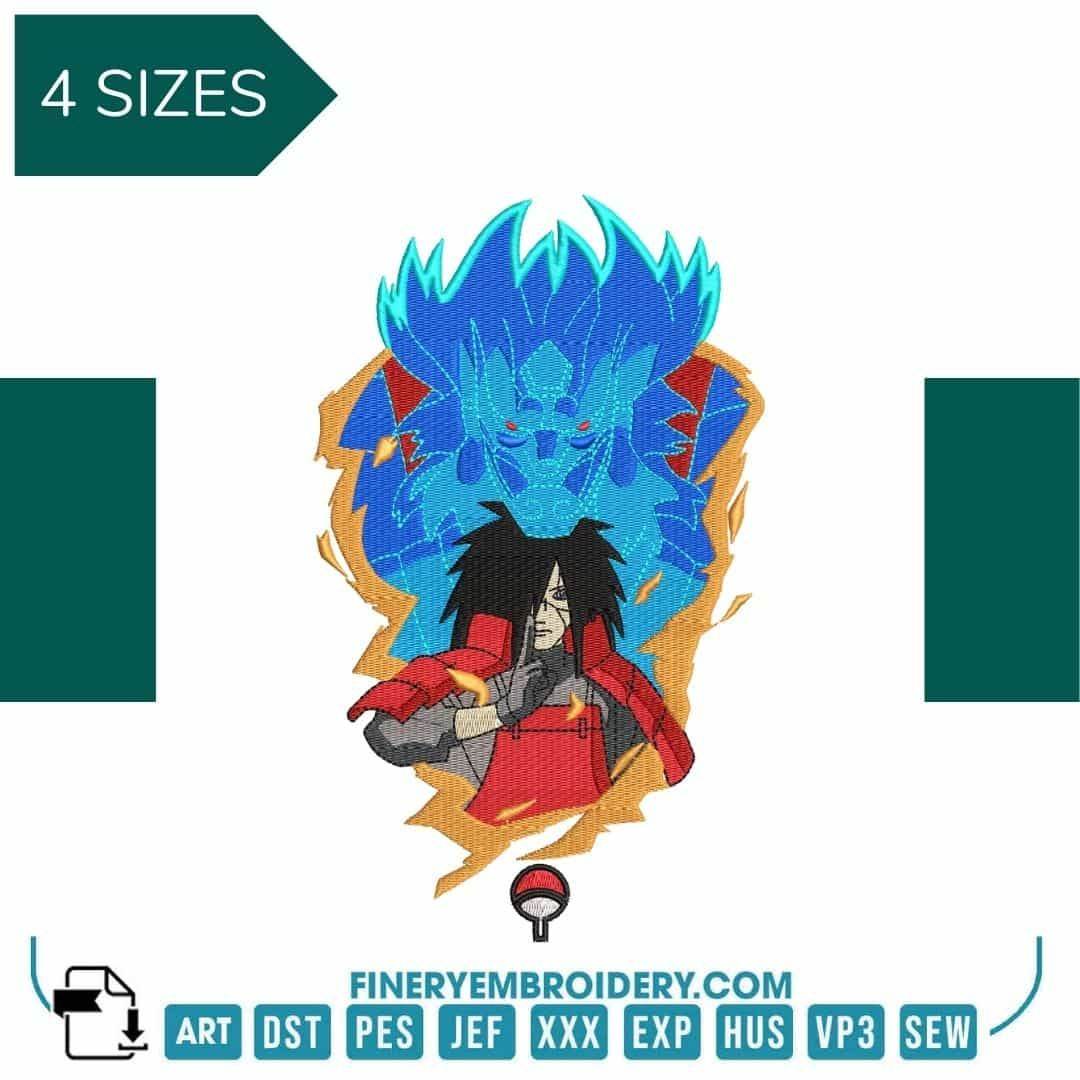 Madara Uchiha 2 Naruto  - Animé  - Embroidery Design - FineryEmbroidery