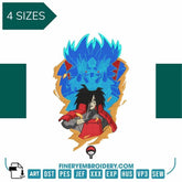 Madara Uchiha 2 Naruto  - Animé  - Embroidery Design - FineryEmbroidery