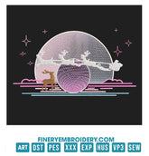 Magical Winter Landscape: Embroidery Design - FineryEmbroidery