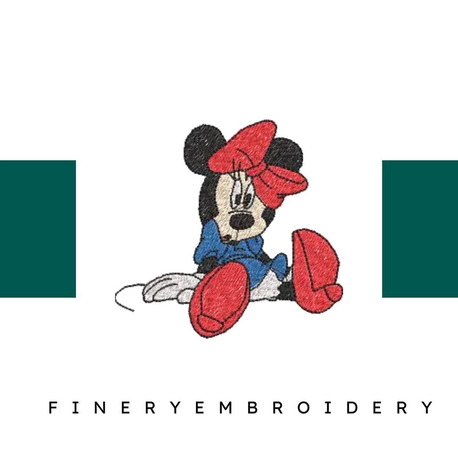 Minnie Mouse- Pack of 20 Designs - Embroidery Design - FineryEmbroidery