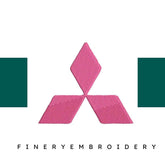 Mitsubishi 2 Embroidery Design