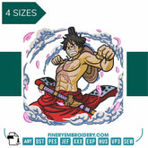Monkey D. Luffy | One Piece - Animé  - Embroidery Design - FineryEmbroidery