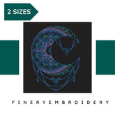 Moonlit Night : Embroidery Design Lace - FineryEmbroidery