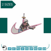 NIKE TRAFALGAR D WATER LAW - Embroidery Design - FineryEmbroidery