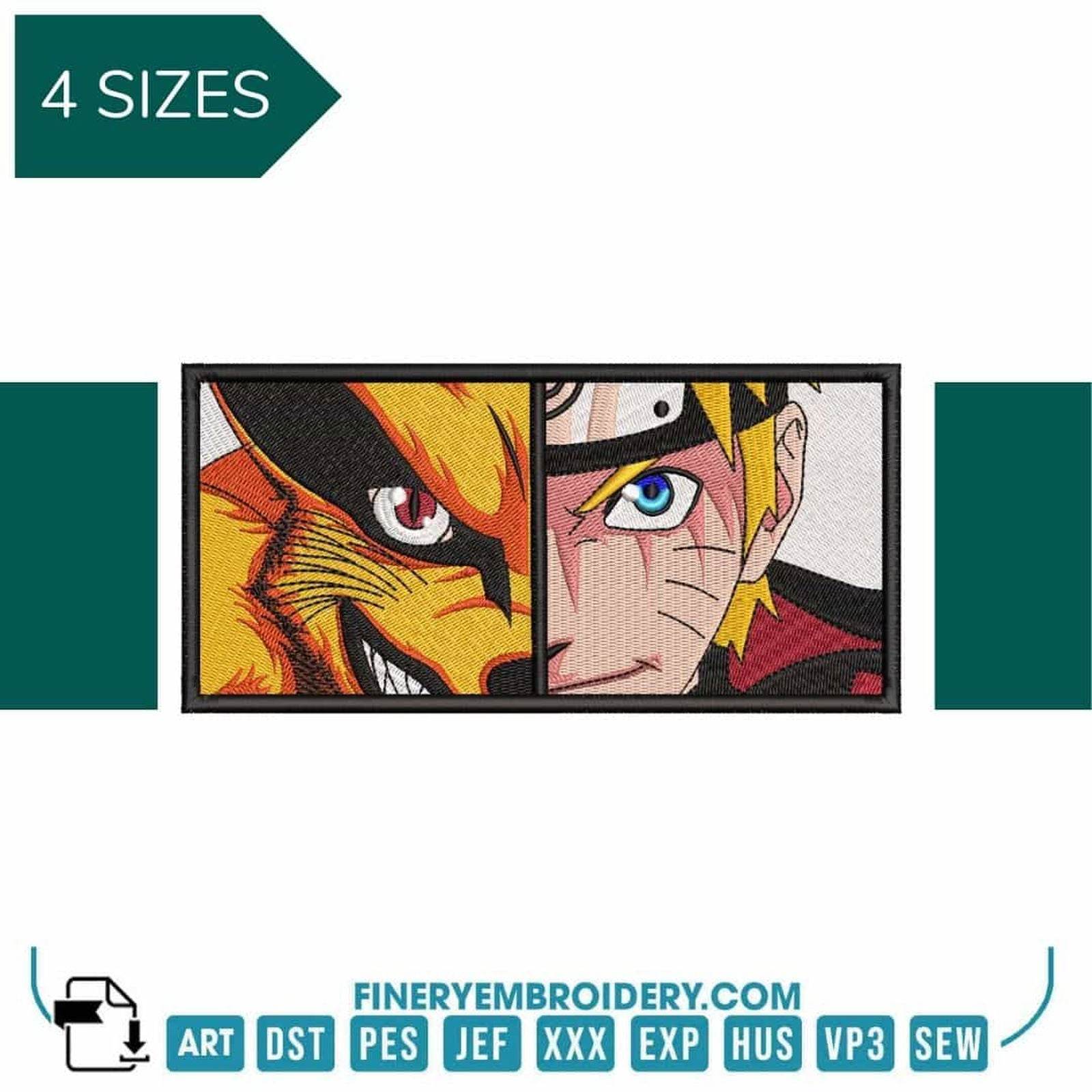 Naruto & Fox - Animé - Embroidery Design - FineryEmbroidery