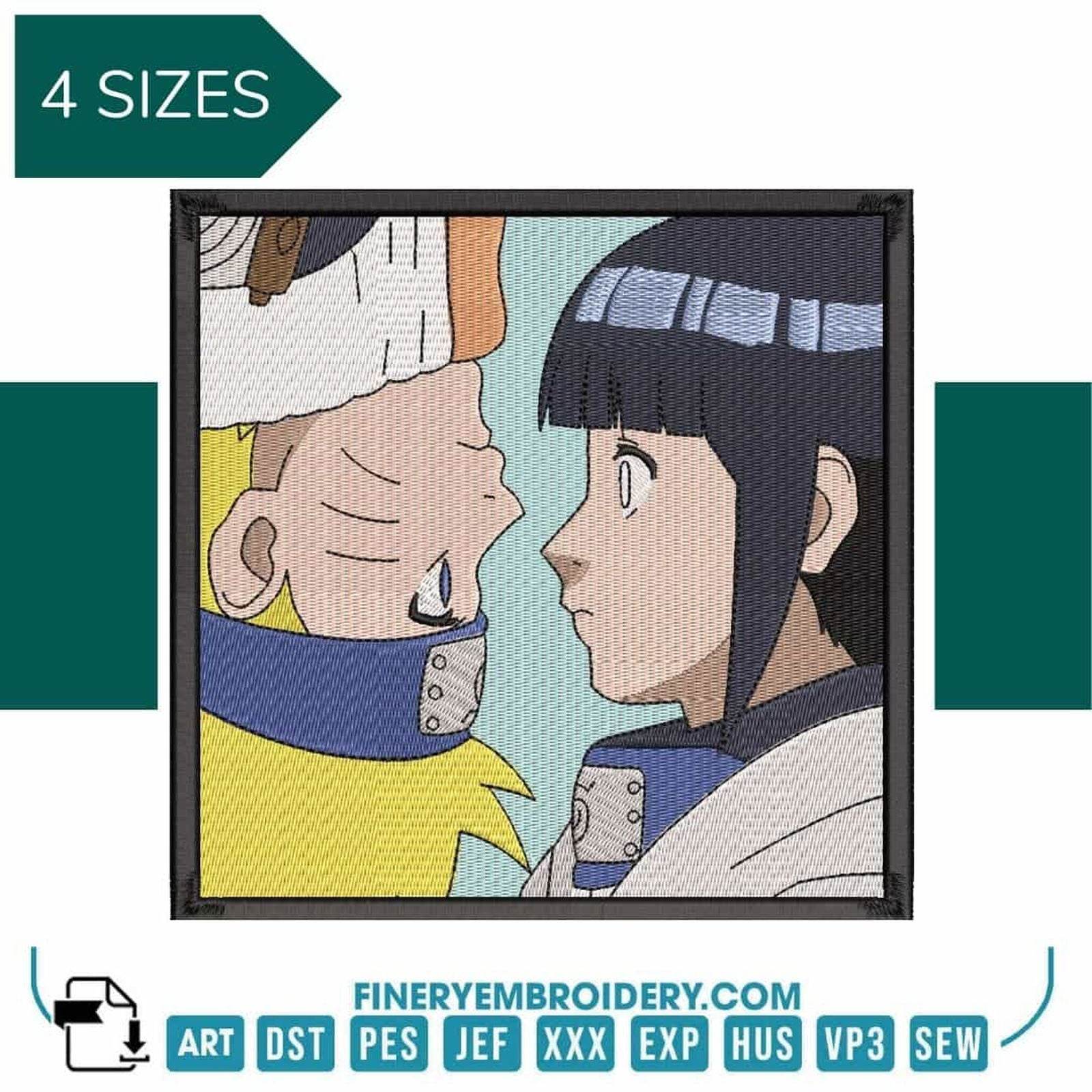 Naruto & Hinata - Animé - Embroidery Design - FineryEmbroidery