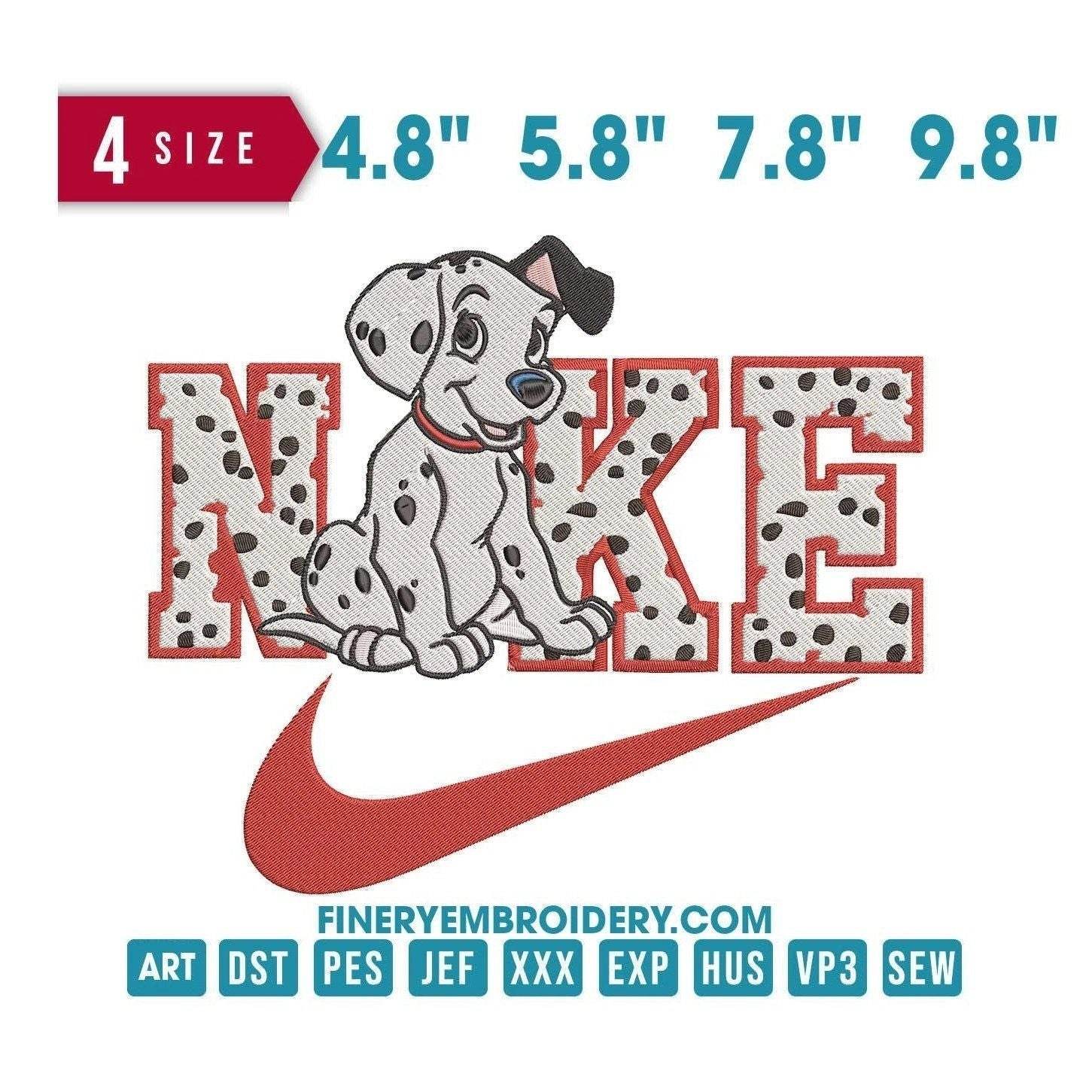 Nike 101 Dalmatians - Embroidery Design - FineryEmbroidery