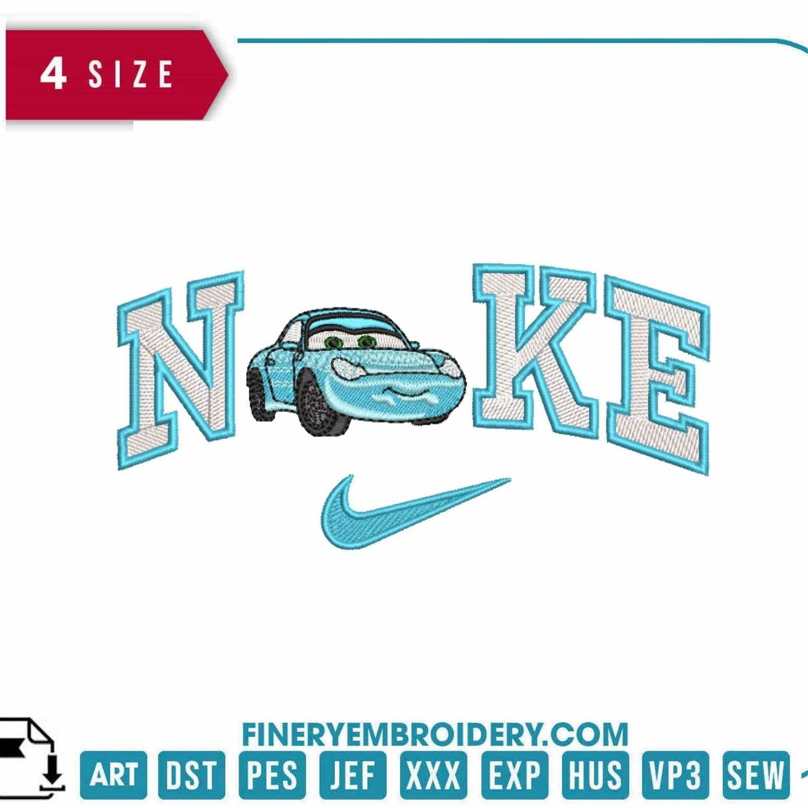 Nike Cars Embroidery Design - FineryEmbroidery