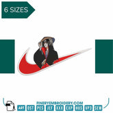 Nike Itashi Red - Embroidery Design - FineryEmbroidery