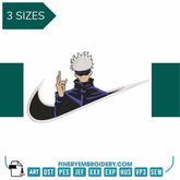 Nike Jujutsu Kaisen Satoru Gojo - Embroidery Design - FineryEmbroidery