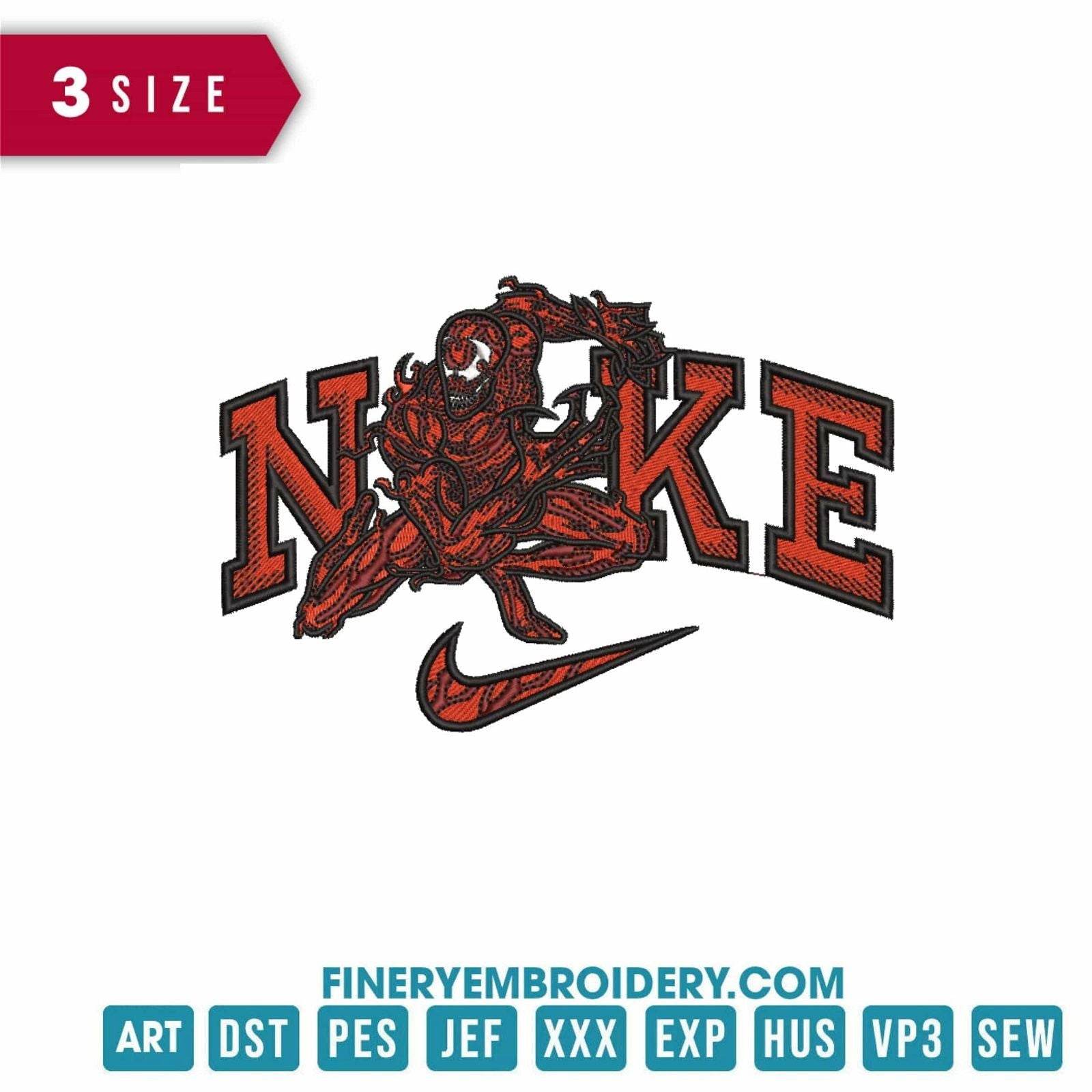 Nike Marvel Carnage - Embroidery Design - FineryEmbroidery