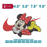 Nike Minnie Just Do It - Embroidery Design - FineryEmbroidery