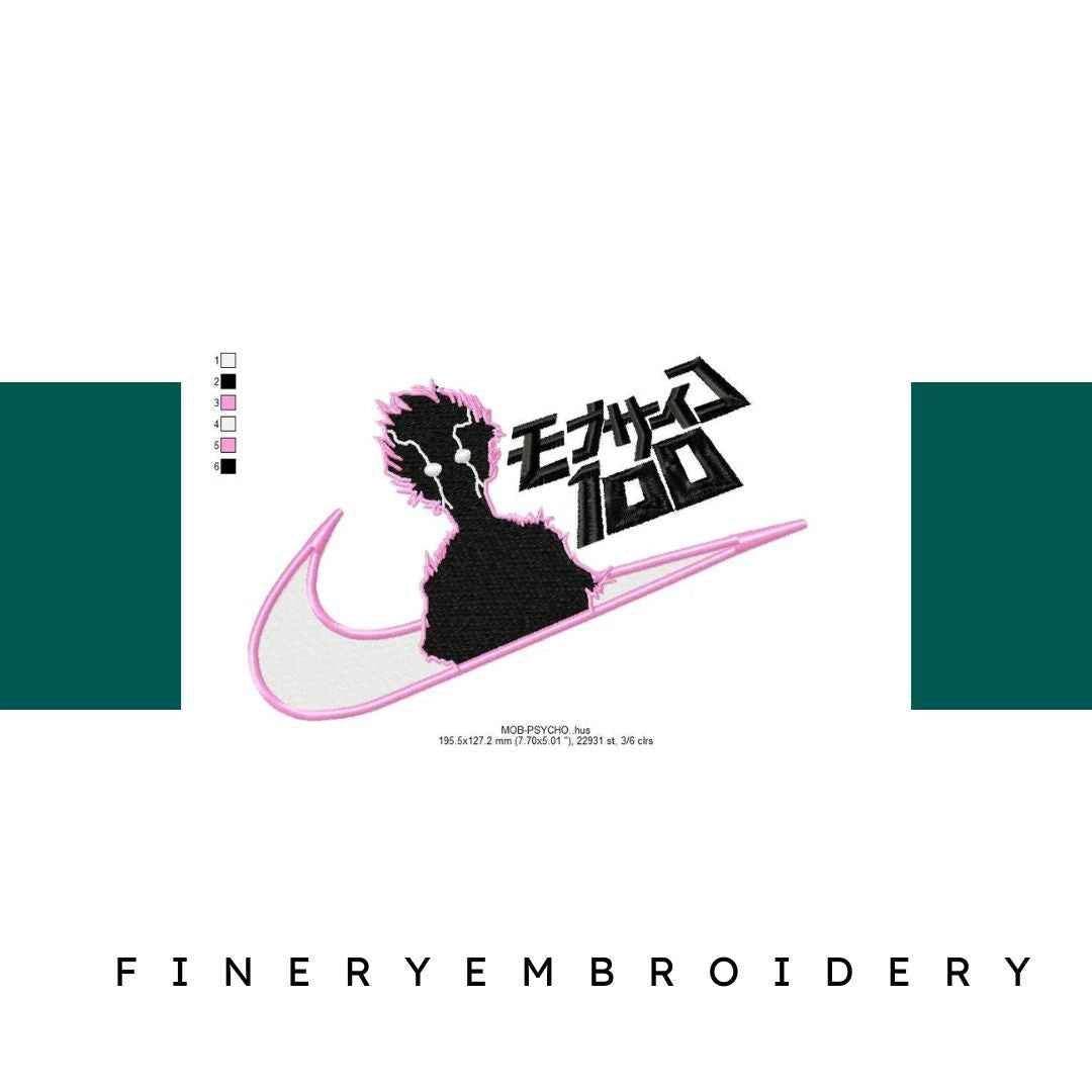 Nike Mob Psycho Embroidery Design