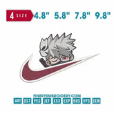 Nike Naruto Shippuden  - Hatake Kakashi: Embroidery Design - FineryEmbroidery