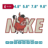 Nike Pumba - The Lion King's Lighthearted Companion - Embroidery Design - FineryEmbroidery