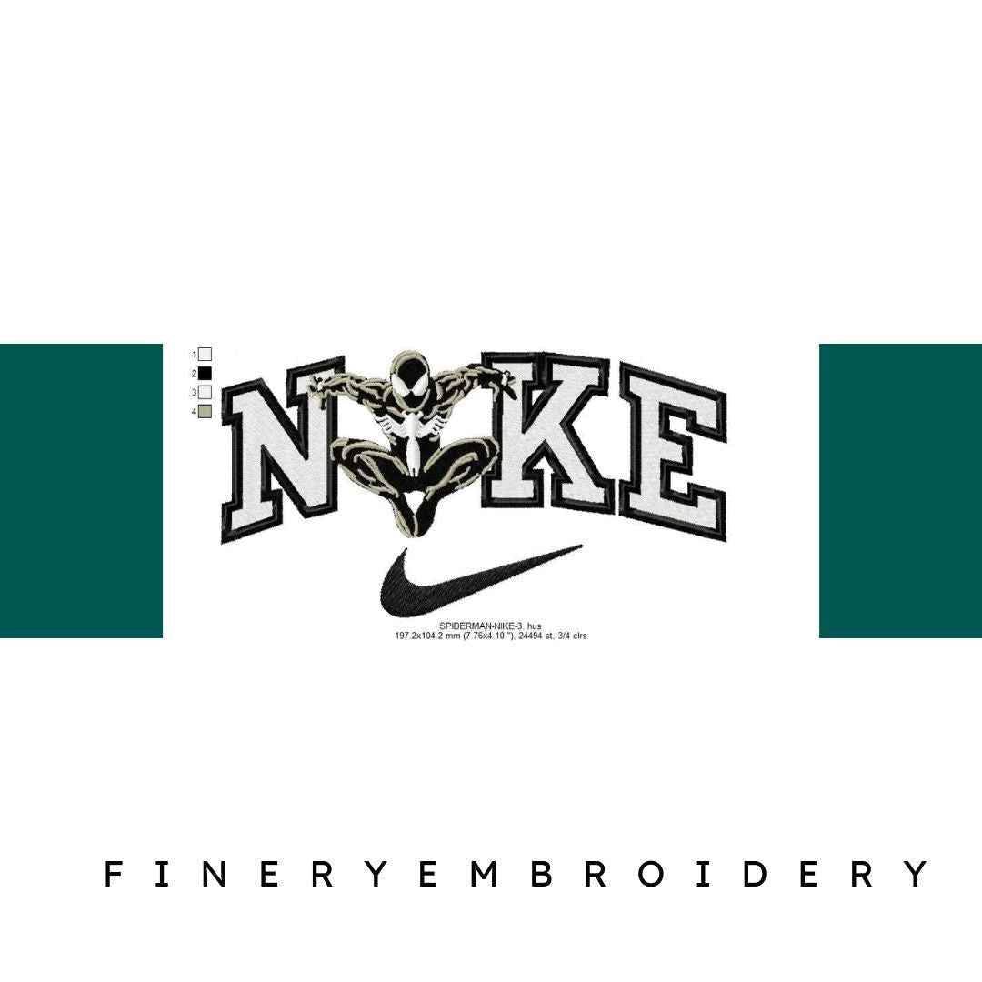 Nike Spiderman 3 Embroidery Design