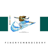 Nike Swooth Agua Control Embroidery Design