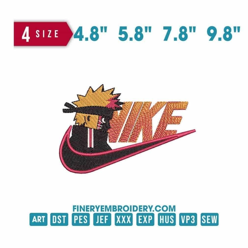 Nike Uzumaki Naruto - Hatake Kakashi: Embroidery Design - FineryEmbroidery