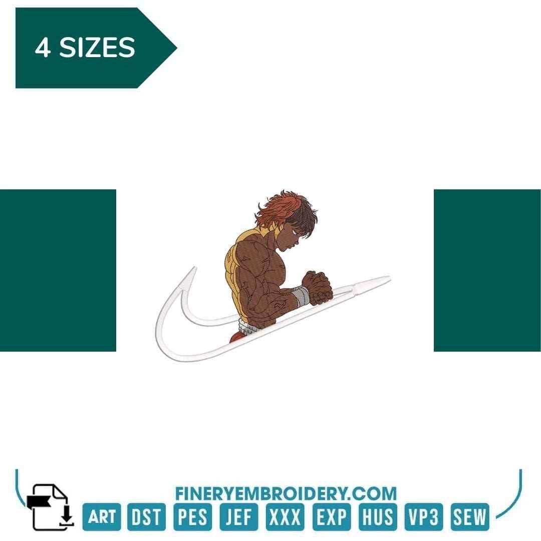 Nike X Baki 2 Embroidery Design