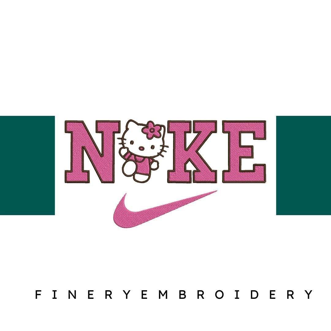 Nike and Hello Kitty - Embroidery Design - FineryEmbroidery
