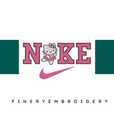 Nike and Hello Kitty 5 - Embroidery Design - FineryEmbroidery