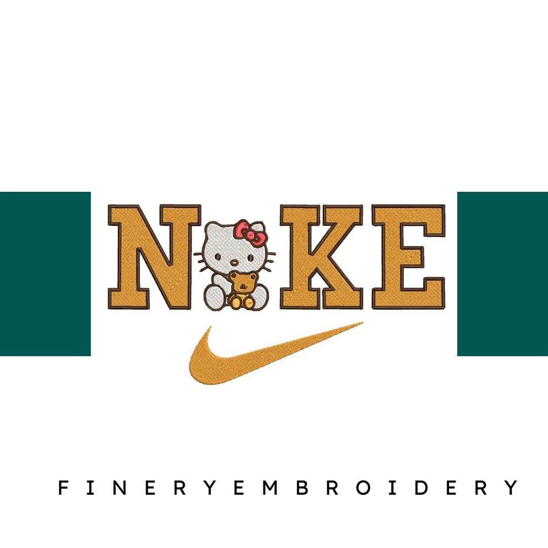 Nike and Hello Kitty 6 - Embroidery Design - FineryEmbroidery