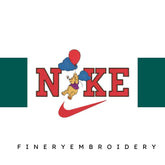 Nike and Winnie The Pooh - Embroidery Design - FineryEmbroidery