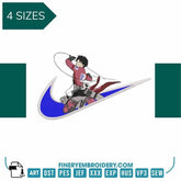 Nike levi Ackerman - Attack on Titan - Embroidery Design - FineryEmbroidery