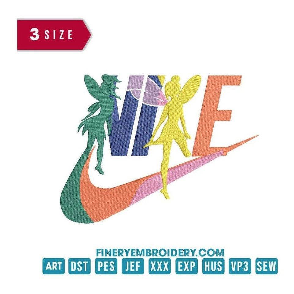 Nike logo in the enchanted world: Embroidery Design - FineryEmbroidery