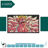 One Piece Doflamingo  - Anime - Embroidery Design - FineryEmbroidery