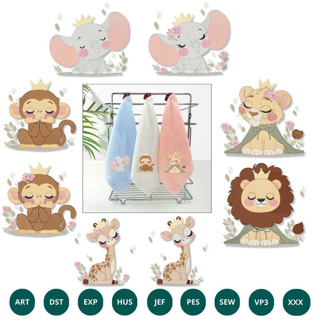 Royal Safari Embroidery Design Collection