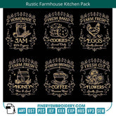Rustic Farmhouse Kitchen Quotes Embroidery Pack - FineryEmbroidery