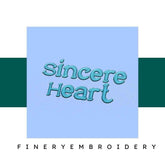 Sincere Heart Embroidery alphabet Font Set
