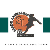 Stade Levallois Football Team: Embroidery Design - FineryEmbroidery