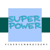 Super Power Embroidery alphabet Font Set