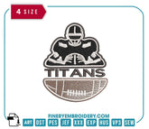Tennessee Titans Team Player : Embroidery Design - FineryEmbroidery