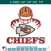 Touchdown Creativity: Kansas City Chiefs Embroidery for Ultimate Fans - FineryEmbroidery