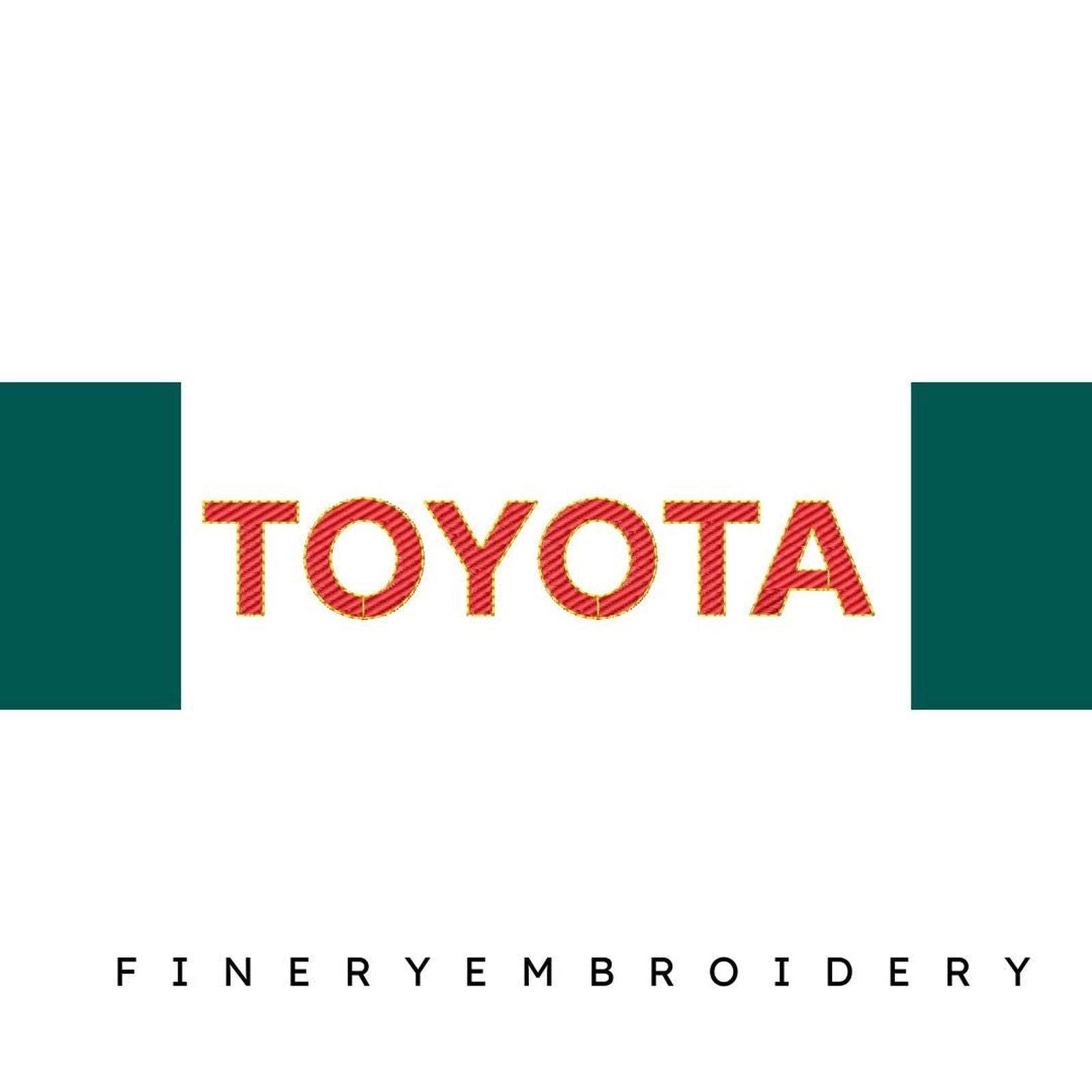 Toyota 4 - Embroidery Design - FineryEmbroidery