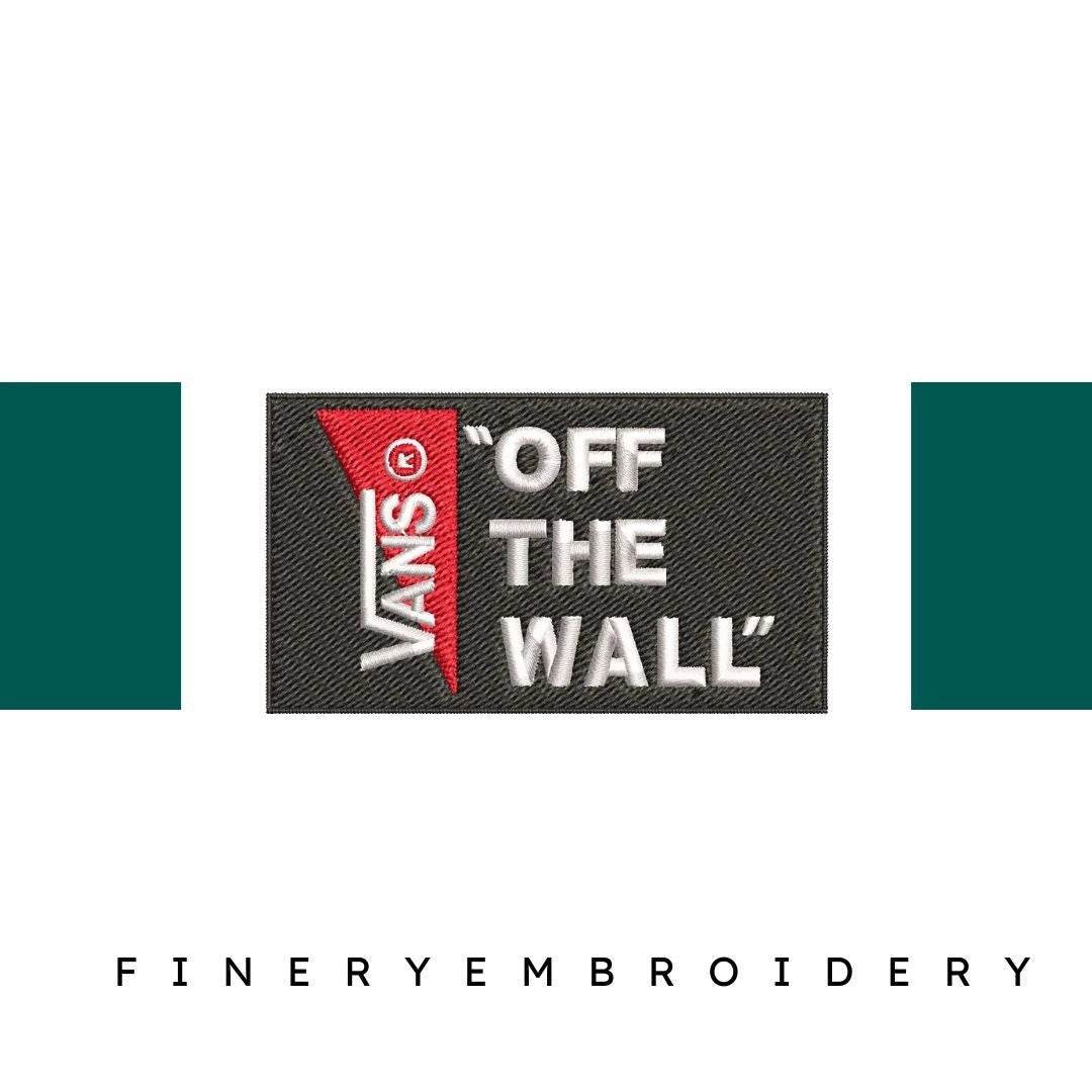 Vans Off The Wall logo - Embroidery Design - FineryEmbroidery