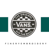 Vans original logo circle - Embroidery Design - FineryEmbroidery