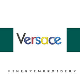 Versace color logo - Embroidery Design - FineryEmbroidery
